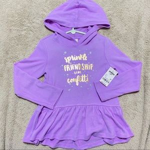 Oshkosh Friendship Purple Long Sleeve Hoodie 5T